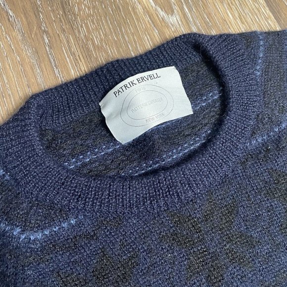 Patrik Ervell Mens Pattern Sweater - Picture 3 of 4